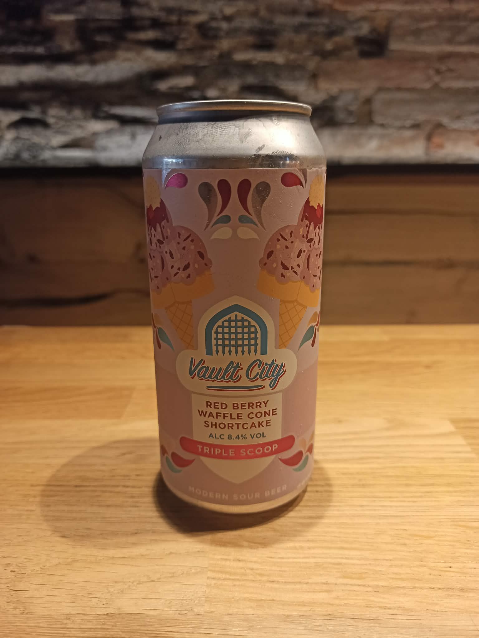 Red Berry Waffle Cone